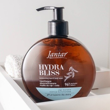 Jantar Hydra Bliss, nawilżające mydło do rąk i ciała, 400 ml