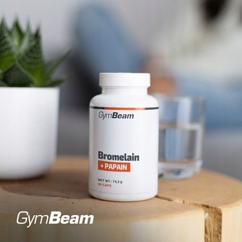 GymBeam Bromelaina+Papaina, kapsułki, 90 szt.