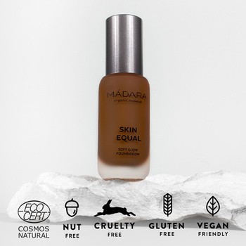 Madara Skin Equal, Soft Glow Foundation SPF15, podkład, Mocha 100, 30 ml