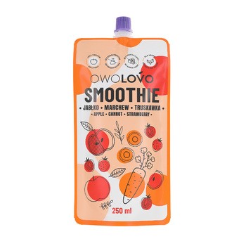 Owolovo Smoothie Jabłko-Marchew-Truskawka, 250 ml