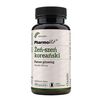 Pharmovit Żeń-szeń koreański Extrakt 250 mg, kapsułki, 90 szt.