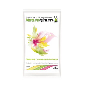 Naturaginum Biointima, chusteczki do higieny intymnej, 20 szt