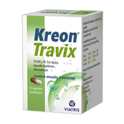 Kreon Travix, 10 000, kapsułki dojelitowe, 50 szt. (butelka)