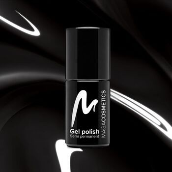 Maga Cosmetics Gel Polish, lakier hybrydowy, kolor BK0002, 6 ml