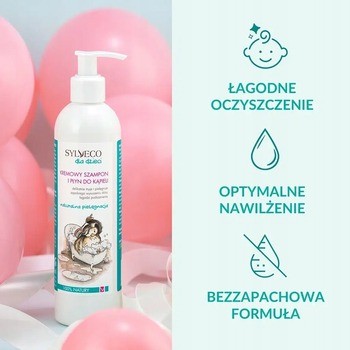 Sylveco dla dzieci, kremowy szampon i płyn do kąpieli, 300 ml