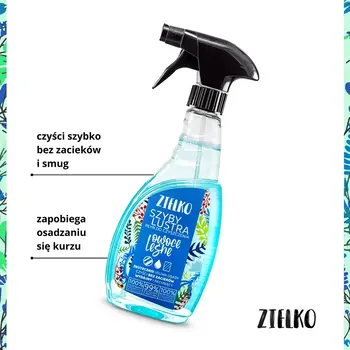 Zielko, Płyn do szyb i luster, owoce leśnie, 500 ml