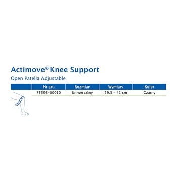 Actimove SE Knee Support, regulowana orteza stawu kolanowego z odsłoniętą rzepką, 1 szt.