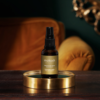 Mokosh, olejek do brody i włosów zielona kawa z tabaką, 30 ml