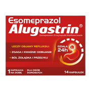 Esomeprazol Alugastrin, 20 mg, kapsułki dojelitowe twarde,14 szt