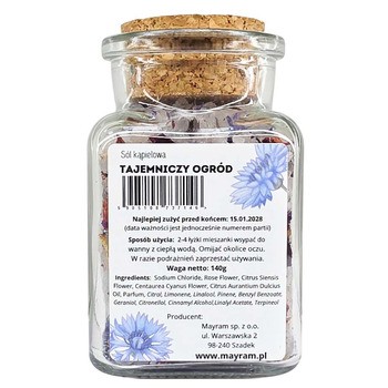 Mayram, sól do kąpieli, Tajemniczy Ogród, 140 g
