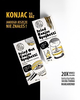 Diet-Food Makaron owsiany Shirataki Konjac Spaghetti, 80 g