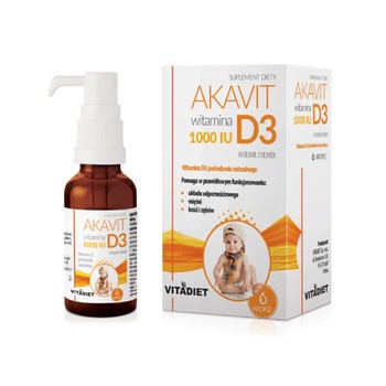 Akavit witamina D3 1000 IU, krople, 29,4 ml