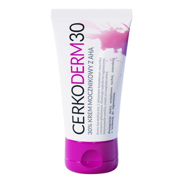 CERKO Cerkoderm 30, krem mocznik i AHA, 50 ml — Inhaltsstoffe i ocena