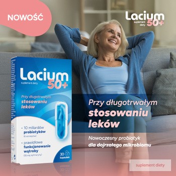 Lacium 50+, kapsułki twarde, 30 szt.