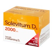 Solevitum D3 2000, kapsułki, 75 szt. (60 szt. + 15 szt.)        