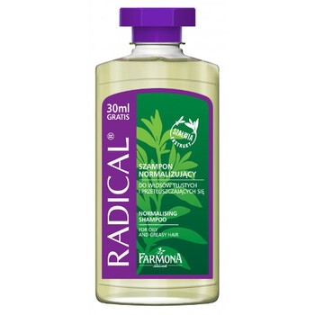 Farmona Radical, szampon normalizujący do włosów tłustych i przetłuszczających się, 330 ml