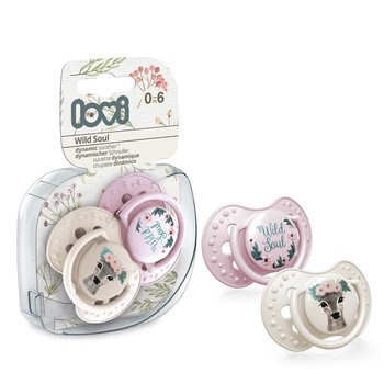 Lovi Wild Soul Girl, dynamiczny smoczek silikonowy 0-6 m, 2 szt.