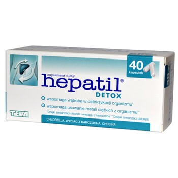 Hepatil Detox, kapsułki, 40 szt