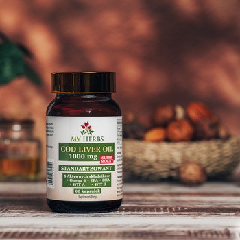 Bio Herbs Cod Liver Oil, kapsułki, 60 szt.