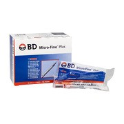 BD Micro-Fine Plus, strzykawki insulinowe, 1 ml, U-100 z igłą 29G (0,33 mm x 12,7 mm), 100 szt.