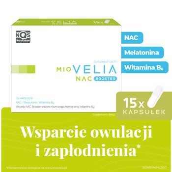 NutroPharma Miovelia NAC Booster, kapsułki, 15 szt.