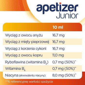 Apetizer Junior, syrop dla dzieci, 100 ml