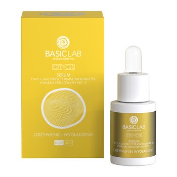 BasicLab Esteticus, kuracja przeciwzmarszczkowa do twarzy, odżywienie i wygładzenie, 15 ml