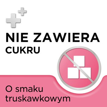 Strepsils truskawkowy bez cukru, pastylki twarde, 16 szt.