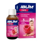 Ibum forte, 200 mg/5 ml, zawiesina doustna o smaku malinowym, 100 g