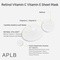 APLB Retinol Vitamin C Vitamin E Sheet Mask, maska w płachcie na twarz z retinolem oraz witaminami C i E, 25 ml