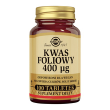 Solgar Kwas foliowy, tabletki, 100 szt.