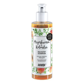 Anwen Brzoskwinia i Kolendra, delikatny szampon, 200 ml
