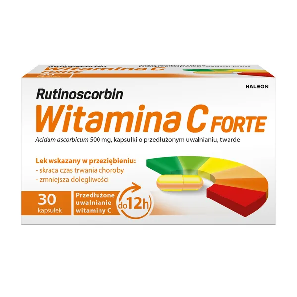 Witamina C 500 mg 30 kapsułek [Rutinoscorbin]