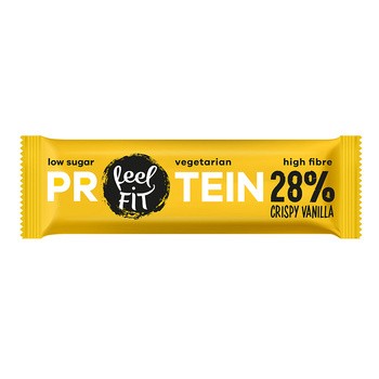 Feel Fit, baton proteinowy 28%, Chrupiąca Vanilla, 40 g