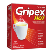 Gripex Hot, proszek do sporządzania roztworu doustnego, 12 saszetek
