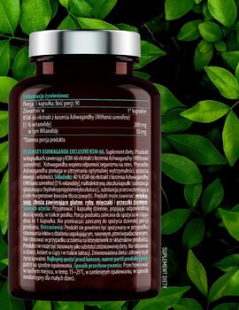 Essensey Ashwagandha Exclusive KSM-66, kapsułki, 90 szt.
