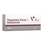 Vet Expert Hepatiale Forte Advanced, preparat wspomagający funkcje wątroby dla psów i kotów, tabletki, 30 szt. https://azcdn.doz.pl/image/d/product/1495367f-scale-180x180.png