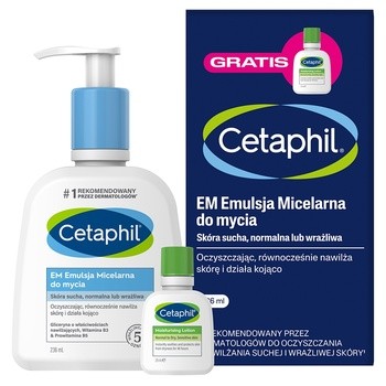 Cetaphil EM, emulsja micelarna do mycia, 236 ml + mini produkt