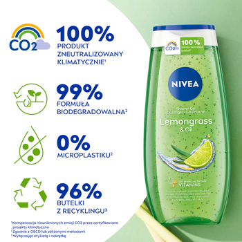 Nivea Lemongrass & Oil, żel pod prysznic, 250 ml
