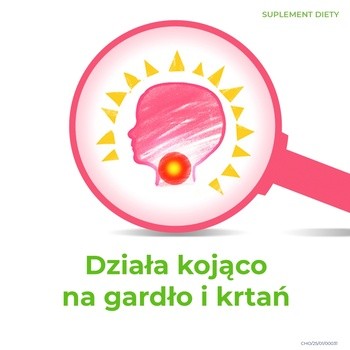 Lizak Cholinex, lizaki, smak malinowy, 50 szt.