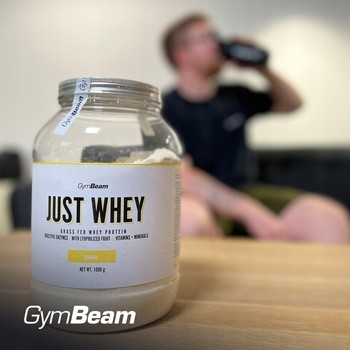 GymBeam Just Whey Protein Cookies&Cream, proszek, smak ciasteczkowy, 1000 g