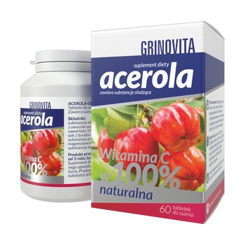 Acerola Grinovita, tabletki do ssania, 60 szt.