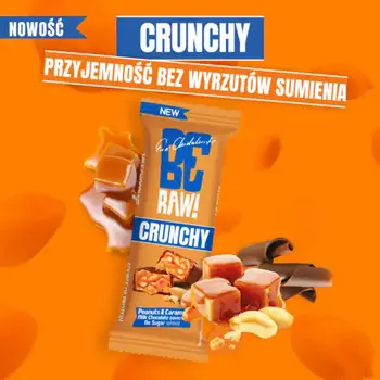 Beraw! Crunchy Peanuts & Caramel, baton, 40 g