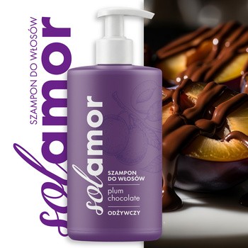 Solamor, szampon do włosów, Plum Chocolate, 500 ml