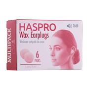 Haspro Wax Earplugss, woskowe zatyczki do uszu, 6 par. https://azcdn.doz.pl/image/d/product/483e4fdf-scale-180x180.png