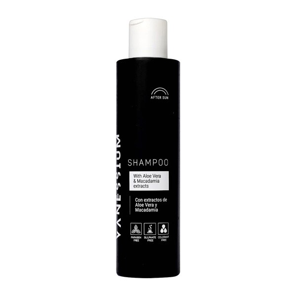 VANESSIUM Vanessium, Shampoo nach dem Sonnenbad, Aloe Vera &amp; Macadamia, 200 ml — Inhaltsstoffe und Bewertung