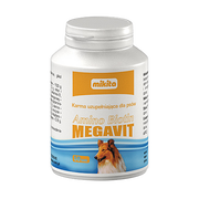 Mikita Amino Biotin megavit, karma uzupełniająca dla psów, tabletki, 50 szt. https://azcdn.doz.pl/image/d/product/cedd8711-scale-180x180.png