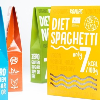 Diet-Food, bio makaron konjac shirataki, spaghetti, 300 g