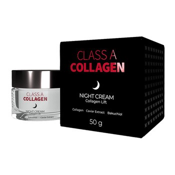 Class A Collagen, liftingujący krem z kolagenem na noc, (Noble Health) 50 g