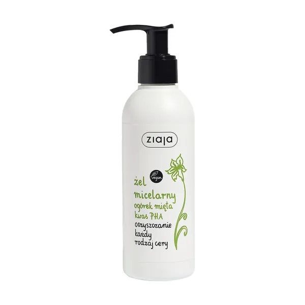 Żel micelarny ogórek, mięta, kwas PHA 190 ml [Ziaja] - Ziaja
